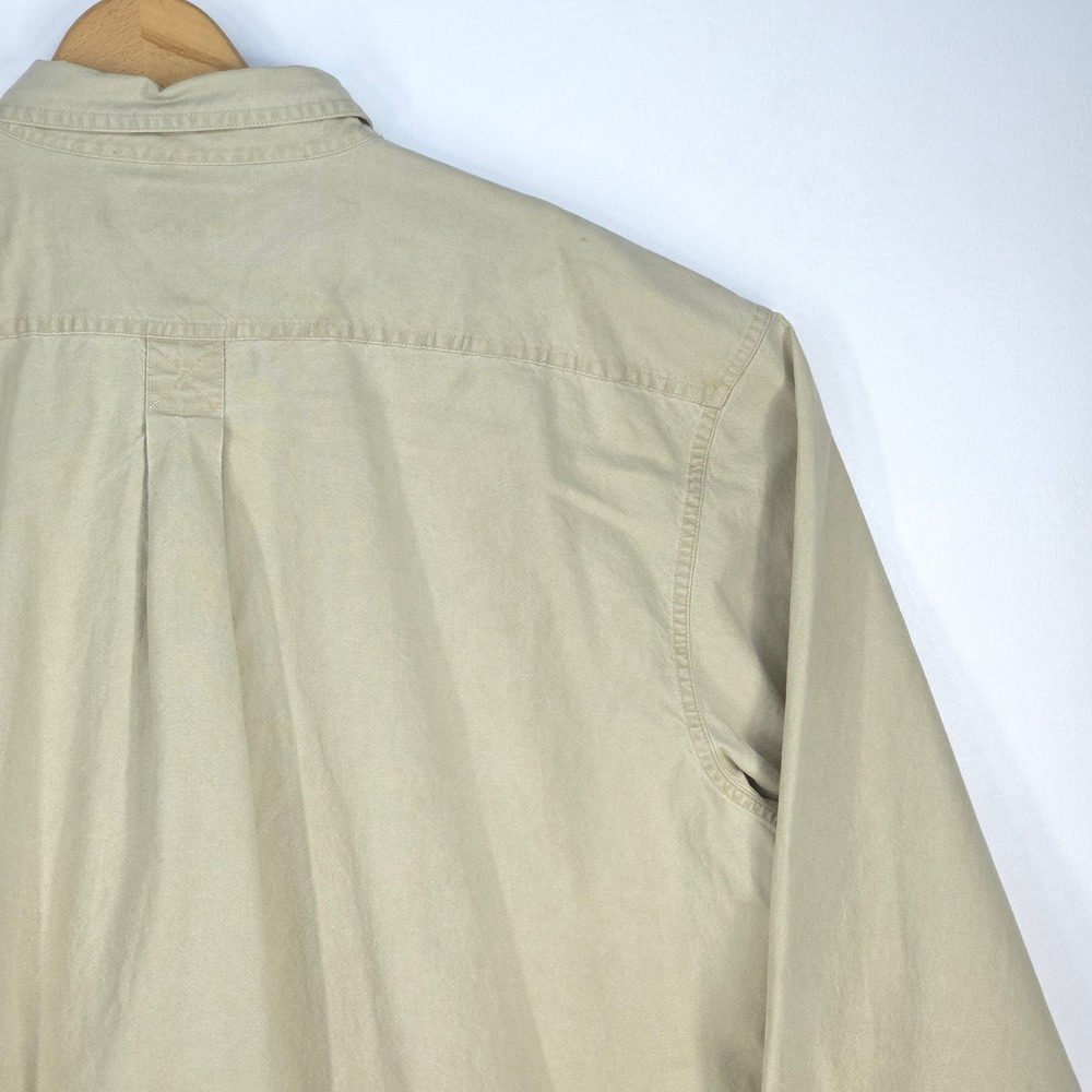 LL Bean Sunwashed Canvas Shirt Mens XXL Tall Outdoors 0FCW8 Chore‎ Barn Workwear - Picture 16 of 16